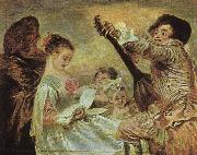 The Music Lesson Jean-Antoine Watteau